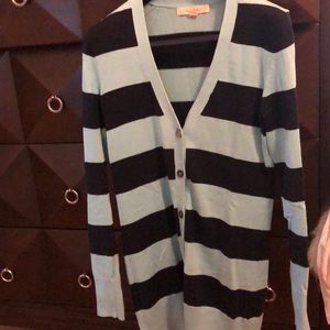 Never worn.  Light and dark blue